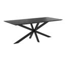 Table Rectangulaire Marvel 10 Personnes En Bois De Teck Recyclé Noir 240 Cm