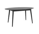 Table Ovale Eddy 6 Personnes En Bois Noir 150 Cm