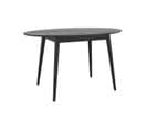 Table Ovale Eddy En Bois Noir 130 Cm