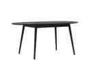 Table Ovale Eddy 6/8 Personnes Extensible En Bois Noir 170/200 Cm