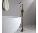 Robinet De Baignoire Sur Pied Classique En Bronze Avec Douchette