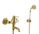 Robinet De Baignoire Mural Luxueux En Or