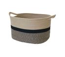 Panier De Rangement En Corde Noir 34x28x24cm