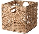 Panier De Rangement Pliable Soleil En Jonc De Mer 31x31x31cm