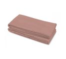 Drap Plat 100% Lin Lavé Uni 2 Personnes - Rose - 240 X 300 Cm