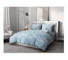 Tempete Florale Parure De Couette 100% Coton - Bleu - 220x240 Cm