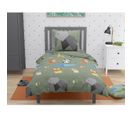 Origatoon Parure De Couette Enfant 100% Coton - Vert - 140x200 Cm