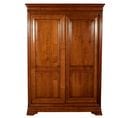 Armoire 2 Portes Coulissantes Merisier Massif