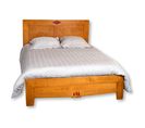 Cadre De Lit En Merisier Massif Pour Matelas 140x190 Cm