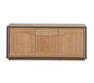 Buffet 3 Portes 198 Cm, En Merisier Massif Naturel