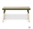 Bureau Console Rectangulaire 140 Cm, 100% Frêne Massif