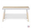 Bureau Console Rectangulaire 140 Cm, 100% Frêne Massif