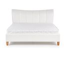 Lit Design Simili Cuir Blanc 160 X 200 Sandie