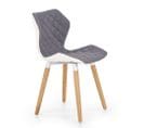 Chaise Design Scandinave Gris Et Blanc Anders