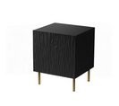 Table De Chevet Design Noir Mat Mokt (x2)