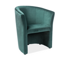 Fauteuil Cabriolet Confort Velours Vert Tisso