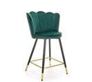 Tabouret De Bar Design Velours Vert Sundo