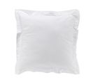 Lot De 2 Taies D'oreiller 63 X 63 Cm En Percale Uni 78 Fils Blanc