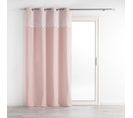 Lot De 2 Rideaux Tamisant En Coton 140 X 240 Cm Artchic Rose