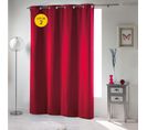 Lot De 2 Rideaux Occultant Unis 135 X 240 Cm Rouge Carmin