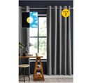 Lot De 2 Rideaux 100% Occultant Luxe 140 X 260 Cm Obscure Anthracite