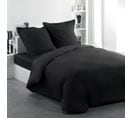 Housse De Couette 220 X 240 Cm + 2 Taies Coton 57 Fils Noir