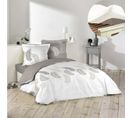 Pack Parure De Couette 260x240 Cm Goyave + Drap Housse 160x200x30 Blanc