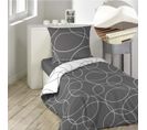 Pack Housse De Couette Réversible 140x200 Cm En Microfibre Elton+ Dh 90x190x30 Blanc