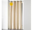 Lot De 2 Rideaux Shantung Brillant 140 X 240 Cm Shana Beige