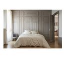 Pack Housse De Couette 240 X 220 Cm Bambou De Satin 120 Fils Salomé + Drap Housse 140 X 190 Cm