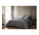 Pack Housse De Couette 260 X 240 Cm Bambou De Satin 120 Fils Salomé + Drap Housse 160 X 200 Cm