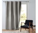 Rideau Tamisant 135 X 260 Cm Isolant Thermique Micropolar Gris