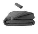 Pack Parure En Percale 78 Fils 240 X 220 Cm + Dh 140x190 Acier