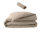 Pack Parure En Percale 78 Fils 240 X 220 Cm + Dh 140x190 Sable