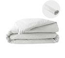 Pack Parure 260 X 240 Cm En Percale 78 Fils + Dh 160x200 Cm Blanc