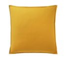 Taie D'oreiller 100% Percale De Coton Lavé 80 Fils Taille 65 X 65 Cm Couleur Jaune