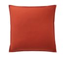 Taie D'oreiller 100% Percale De Coton Lavé 80 Fils Taille 65 X 65 Cm Couleur Orange