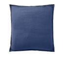 Taie D'oreiller 100% Lin Lavé Taille 65 X 65 Cm Couleur Bleu Cobalt