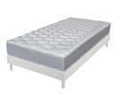 Matelas Et Sommier 90x190 Madere - Decokit - Soutien Ferme - Sommier Démonté - Blanc