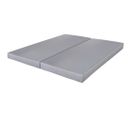 Sommier Déco Sr9 - Gris Clair 2x90x190 - Lattes Bois - H.13 Cm - Made In France