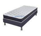 Matelas Ressort + Sommier Sr15 Volcan 90x200 Rubis - H. 21 Cm - Soutien Très Ferme