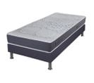 Matelas Mousse + Sommier Sr15 Volcan 90x200 Myriade - H. 21 Cm - Soutien Équilibré