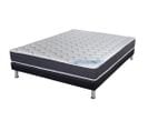 Matelas Ressort + Sommier Sr9 Deco 140x190 Rubis - Hauteur 21 Cm - Soutien Très Ferme