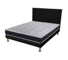 Matelas + Sommier + Tete Sr9 Deco 140x190 Malta - Hauteur 20 Cm - Soutien Très Ferme