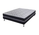 Matelas Mousse + Sommier Sr9 Deco 140x190 Malta - Hauteur 20 Cm - Soutien Très Ferme