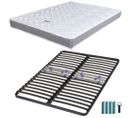 Matelas Mousse + Sommier Métal C223 140x190 Morgan - Hauteur 17 Cm - Soutien Ferme