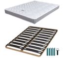 Matelas Mousse + Sommier Métal C310 160x200 Morgan - Hauteur 17 Cm - Soutien Ferme