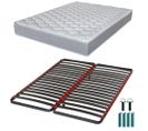 Matelas Mousse + Sommier Métal C39 160x200 Madere - Hauteur 24 Cm - Soutien Ferme