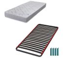 Matelas Mousse + Sommier Métal C39 90x190 Maryland - Hauteur 20 Cm - Soutien Ferme