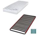 Matelas Mousse + Sommier Métal C39 90x190 Marly - Hauteur 15 Cm - Soutien Ferme